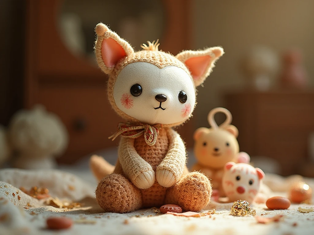 Handmade wooden toy set